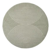 Zelena okrogla notranja in zunanja preproga o 80 cm Nova 1201 – Ayyildiz Carpets