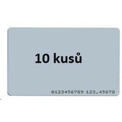 Kartica ISO, 10 kosov, RFID 125 kHz EM4200, RO, natisnjena številka oznake na kartici