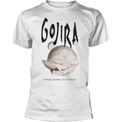 Gojira Majica Whale From Mars Unisex White M