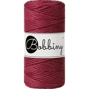 Bobbiny Macrame Cord 3 mm 100 m Wine Red Vrvica