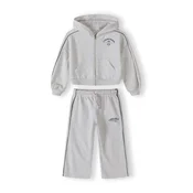MINOTI Športna trenirka siva/črna