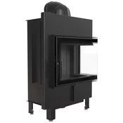 Kratki vgradni kamin LUCY/12/SLIM/P/BS/BLACK