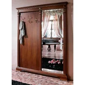Casa Padrino luxury baroque wardrobe with mirror brown/gold - Solid wood baroque style wardrobe - Luxury wardrobe furniture in baroque style - Baroque furniture - Luxury quality - Made in Italy