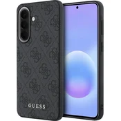 Guess PU 4G Metal Classic Logo zadnji pokrov za Samsung Galaxy A57 siv