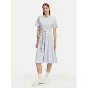Lacoste Srajčna obleka EF9621 Svetlo modra Regular Fit