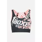 Boxeur SUBLIMATION PRINT SPORT BRA, ženski sportski top, crna BXW3221