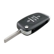 CAR 888 ACCESSORIES Kucište oklop kljuca 3 dugmeta za Peugeot/Citroen Hu83 modifikacija crno