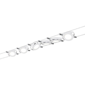 Paulmann Kompletni vrvični sistem LED fiksno vgrajena 26 W LED Paulmann RoundMac 94106 bele barve (mat)