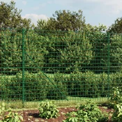 Ograda od žicane mreže s prirubnicom zelena 1,6 x 25 m