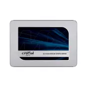 CRUCIAL MX500 250GB SSD, 2 5 7mm, SATA 6 Gb/s, Read/Write: 560/510 MB/s, Random Read/Write IOPS 95k/90k, with 9 5mm adapter