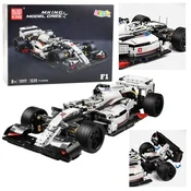 slomart LEAN TOYS Klocki Konstrukcyjne Dirkalnik F1 Belo-Rdeč, 1235 el.