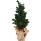 HOMESTYLING Božična dekoracija - drevesce v juti vreči, 45 cm