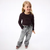 Reserved - Wide leg farmerke s vezenim dezenom