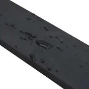 Vidaxl Gumijast rob za snežni plug črne barve 150x10x1 cm