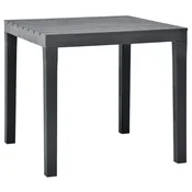 Vrtni stol antracit 78 x 78 x 72 cm plasticni