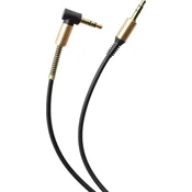 Uglasti AUX kabel 2x3,5mm Jack 1m Crni (Bulk)