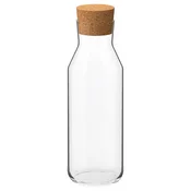 IKEA 365+ Karafa z zamaškom, prozorno steklo/pluta, 1 l