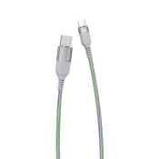 DUDAO L9X Flowing Light kabel USB/USB-C 5A 1m, siva