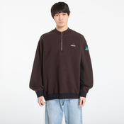 Mikina adidas Equipment Blocked Half-Zip Aurora Coffee XL