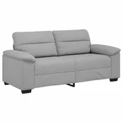 Vidaxl Dvosed kavč sive barve 180x81x84 cm blago
