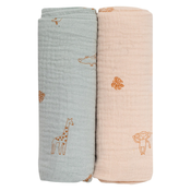 Bubaba by FreeON tetra plenica muslin organic 2/1 Bež-green
