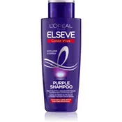 L´Oréal Paris Elseve Color Vive Purple šampon za plavu kosu za tretiranu kosu za sijedu kosu 200 ml za žene