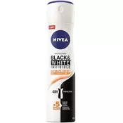 Nivea dezodorans u spreju Black & White Invisible Ultimate Impact, 150 ml