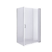 M B Tuš kabina SLIDE 140x80 cm, krom profil, prozorno steklo 6mm, 138-141x80/200cm