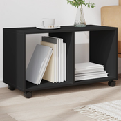 Pomicni ormaric crni 72 x 33 x 42,5 cm konstruirano drvo