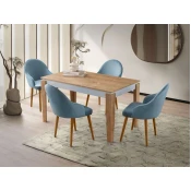 Hanah Home Trpezarijski sto Asos-2971, 140x75x80, Bijeli