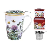 Carmani SKODELICA S CEDILOM IN POKROVOM CVETNI TRAVNIK S KAMILICO 300 ML