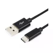 E-GREEN Kabl USB 2.0 A - USB tip C 3.1 MM 1M crni