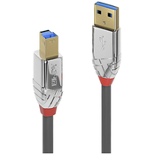 LINDY LINDY USB kabel USB 3.2 gen. 1 (USB 3.0) USB-A vtič\, USB-B vtič 1.00 m siva 36661, (20415725)