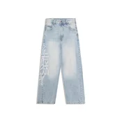 Bershka Kavbojke moder denim/svetlo modra