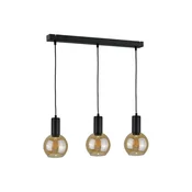Viseča svetilka 3xE27 jantarno črna