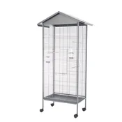 Kletka za ptice Sento 78 x 48 x 156 cm SIVA