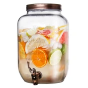 shumee Steklen kozarec za pijačo s pipo 8,8 l
