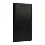 Special usnjena preklopna torbica za Samsung Galaxy A15 5G - črna