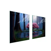 shumee STEKLENA ZAŠČITNA PLOŠČA ZA ŠTEDILNIK 85x52 TREE