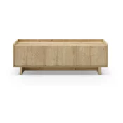 TV omarica v hrastovem dekorju v naravni barvi 140x45x40 cm Daira – Marckeric