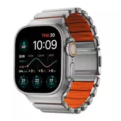 Nomad Spartan Band Natural Titanium Ultra Orange FKM AW 45/46/49mm