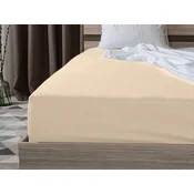 Jersey plahta svijetlo bež 180 x 200 cm