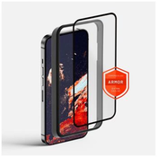 FIXED Armor z aplikatorjem za Apple iPhone 15+, črne barve FIXGA-1201-BK