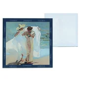 Carmani, stekleni podstavek približno 11,5 x 11,5 cm - sorolla/Po kopeli