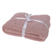 HOMESTYLING Fleece odeja 130 x 160 cm, starorosa