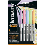 Set permanentnih markera BIC - Intensity, 1,8 mm, 5 pastelnih boja