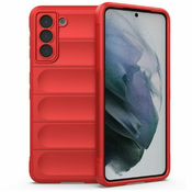 MaxMobile maska za Samsung Galaxy S24 HARD PROTECTION WAVES crvena