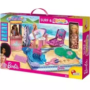 LISCIANI Barbie set lutka, surferski dućan i kinetički pijesak 900g