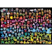 Heye Puzzle Pisala so moji prijatelji: Doodle Rainbow 1000 kosov