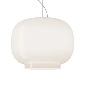 Foscarini Chouchin Bianco 3 LED viseča svetilka vklop/izklop - Kuhinja - Dizajn - opal, bela - Steklo